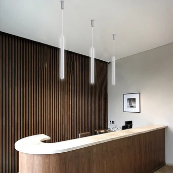 

Pendant Lights Metal Lamp Body Acrylic Lampshade Modern Simple Style Bar hanging lighting Fixture