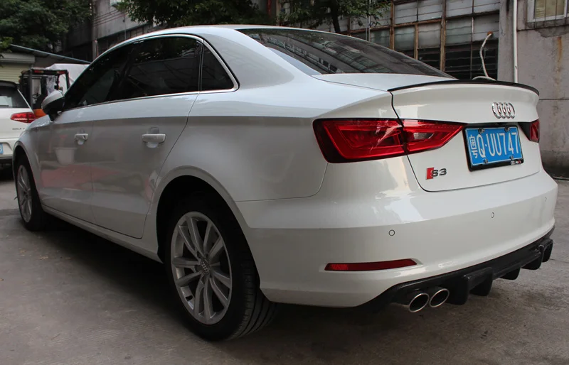 Автомобильный стиль для Audi A3 седан спойлер S3 задний из углеродного волокна