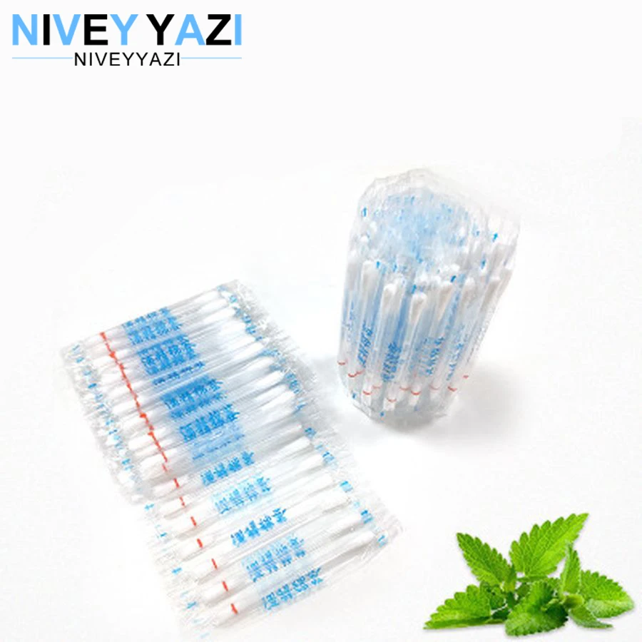 

500pcs Disposable Medical Alcohol Cotton Swab Alcohol Stick Emergency Disinfecte Cotton Swab Wound Treatment Care Supplies