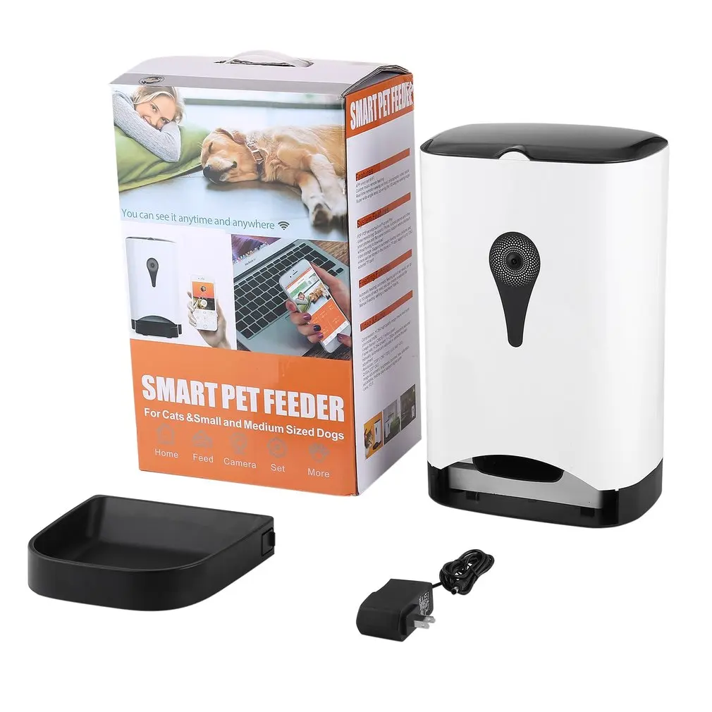 

Smart Automatic Pet Feeder With Wireless Camera for Dog & Cat with Mobile App Controlled by IOS Andorid Smart Mobile Devices