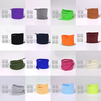 

1 Second Quick No Tie Shoelaces Elastic Cross buckle ShoeLaces Kids Adult Unisex Sneakers Shoelace Lazy Laces Strings