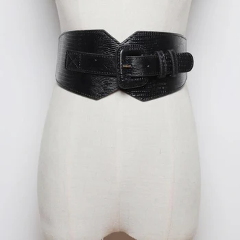 

Women New Vintage Leather Wide Belt Rock Punk Trousers Hipster Bondage Waist belt HipHop Jeans Corset Straps Belt Accessories