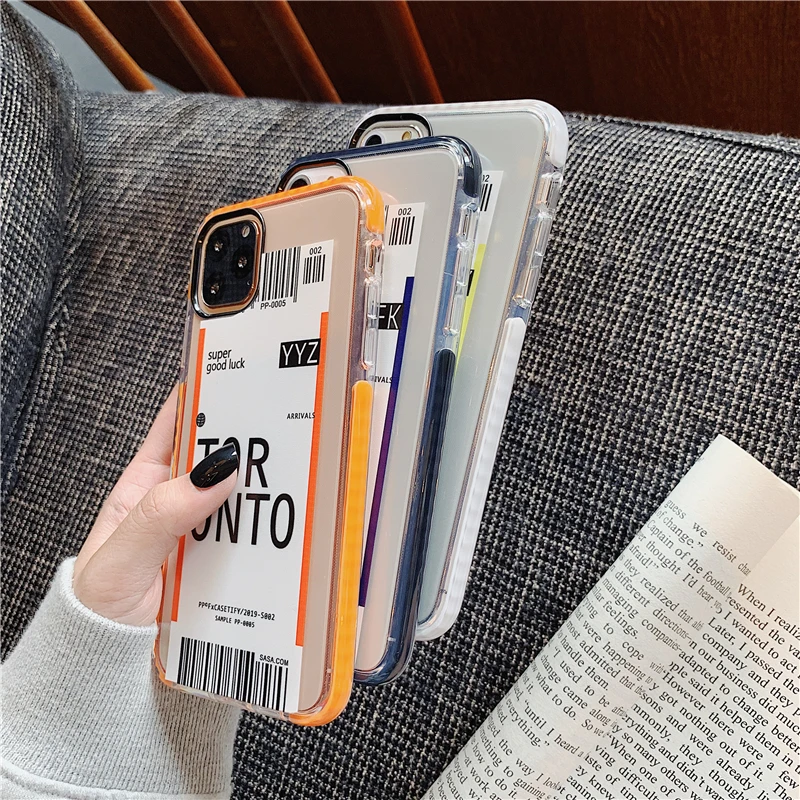 Модный прозрачный защитный чехол для телефона для iphone 11promax чехол для iphone 6 7 8 Plus X XR XSMAX чехол Модный чехол s Capa