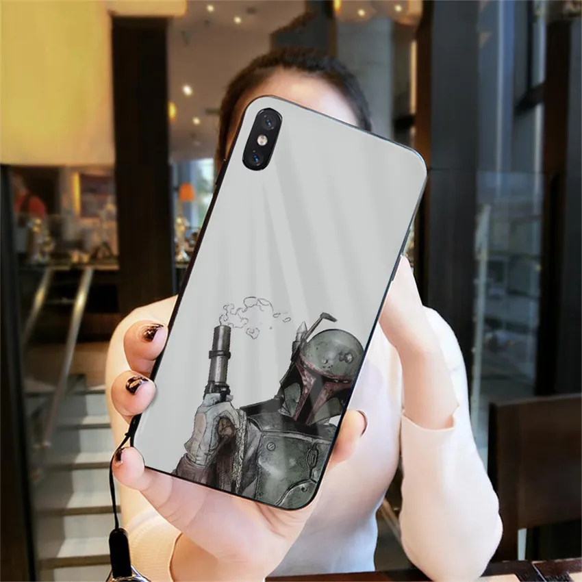 Милый мандалорский ребенок йода чехол для телефона для iPhone 11 pro X XR XS Max 8 7 6s Plus для samsung s8 s9 закаленное стекло черный чехол