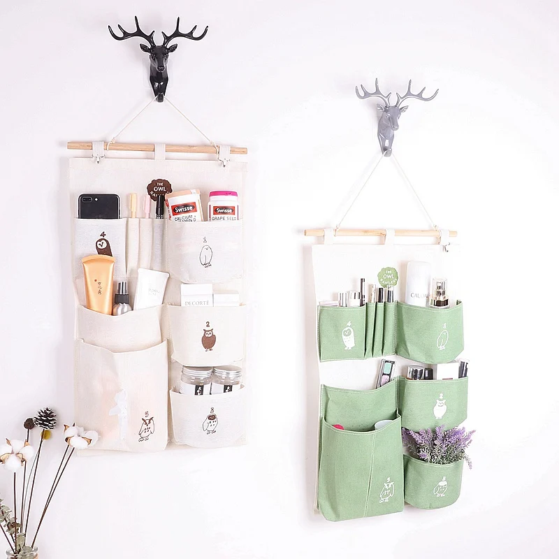 7 Pockets Hanging Bag Linen Storage Organizer Closet Wall Hanging Bags Wardrobe Cosmetic Organizer Pouch Mounted Jewelry 7 Pockets Hanging Bag Linen Storage Organizer Closet Wall Hanging Bags Wardrobe Cosmetic Organizer Pouch Mounted Jewelry