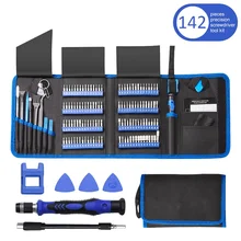 Jeu de tournevis de précision 142 en 1, embouts de vis de précision, Torx magnétique hexagonal Portable multi outils téléphone Portable Kit d'outils de réparation de PC