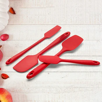 

Silicone Spatula Set,Versatile Tools for Cooking,Baking and Mixing, Non-Stick & Heat Resistant( Red)4 Pack