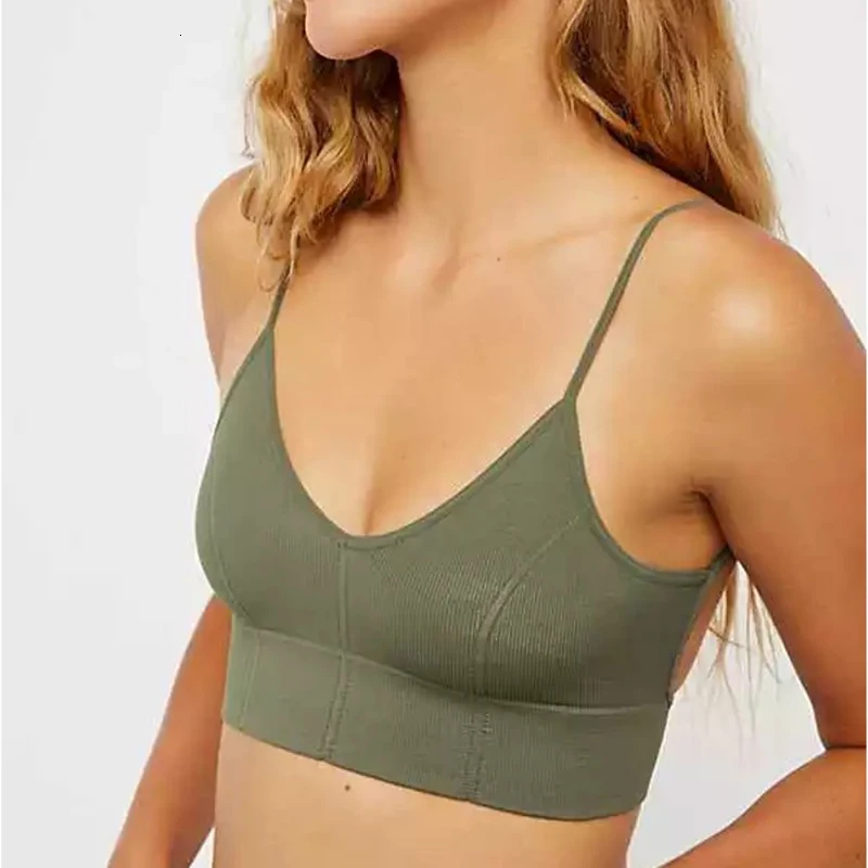 Koop Draad Katoen Backless Beha en Slipje Set Draadloze Ongevoerd Beha Set Ondergoed voor Meisjes Top Lingerie LADY