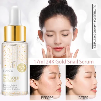 

LAIKOU 17ml Extract Serum Face Essence Anti Wrinkle Hyaluronic Acid Anti Aging Shrink Pores Remove Acne Moisturizing Face Care