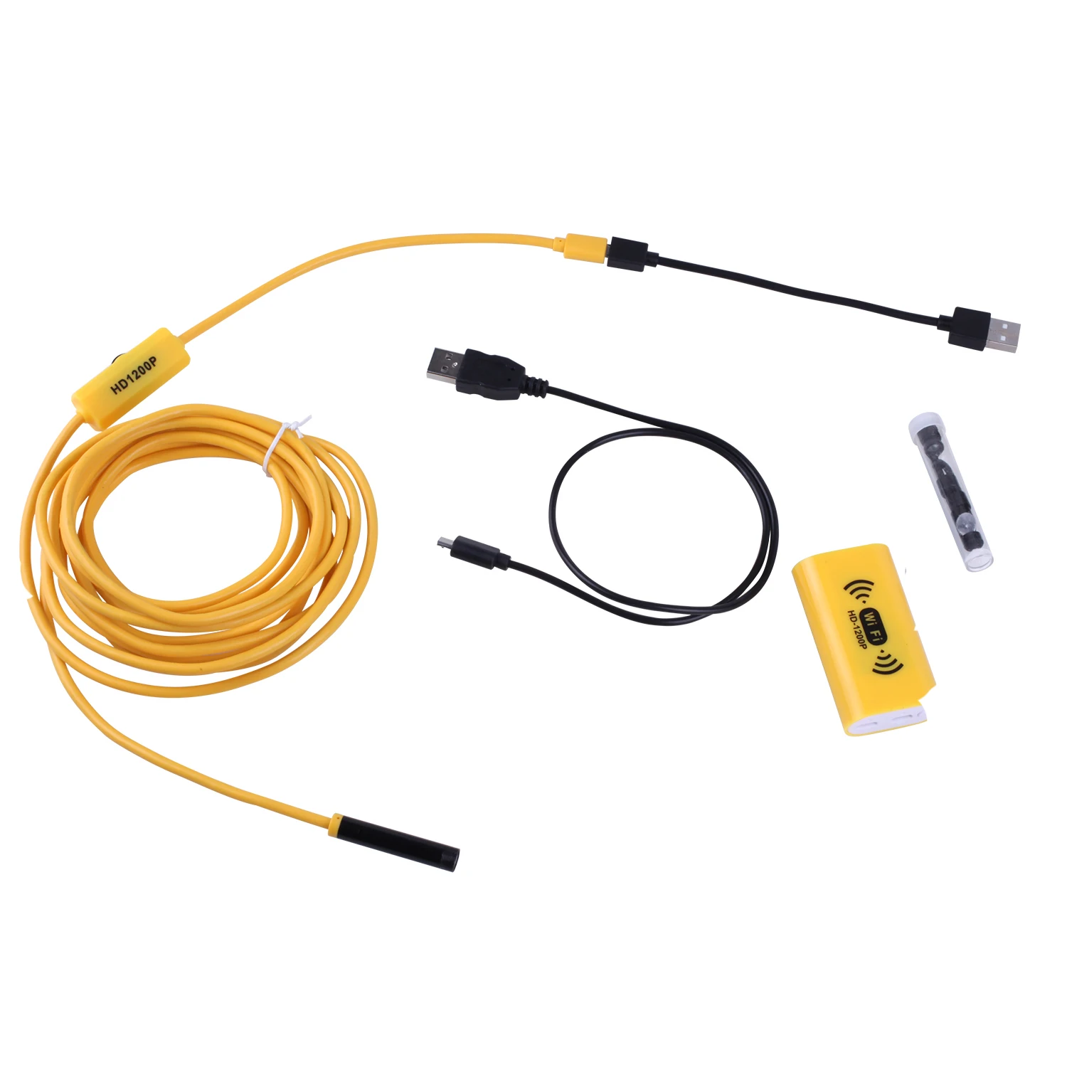 8 мм 1200P 2 м 3,5 м 5 м HD WiFi Инспекционная камера IP68 водонепроницаемый USB эндоскоп бороскоп Поддержка Android IOS Iphone Windows Mac