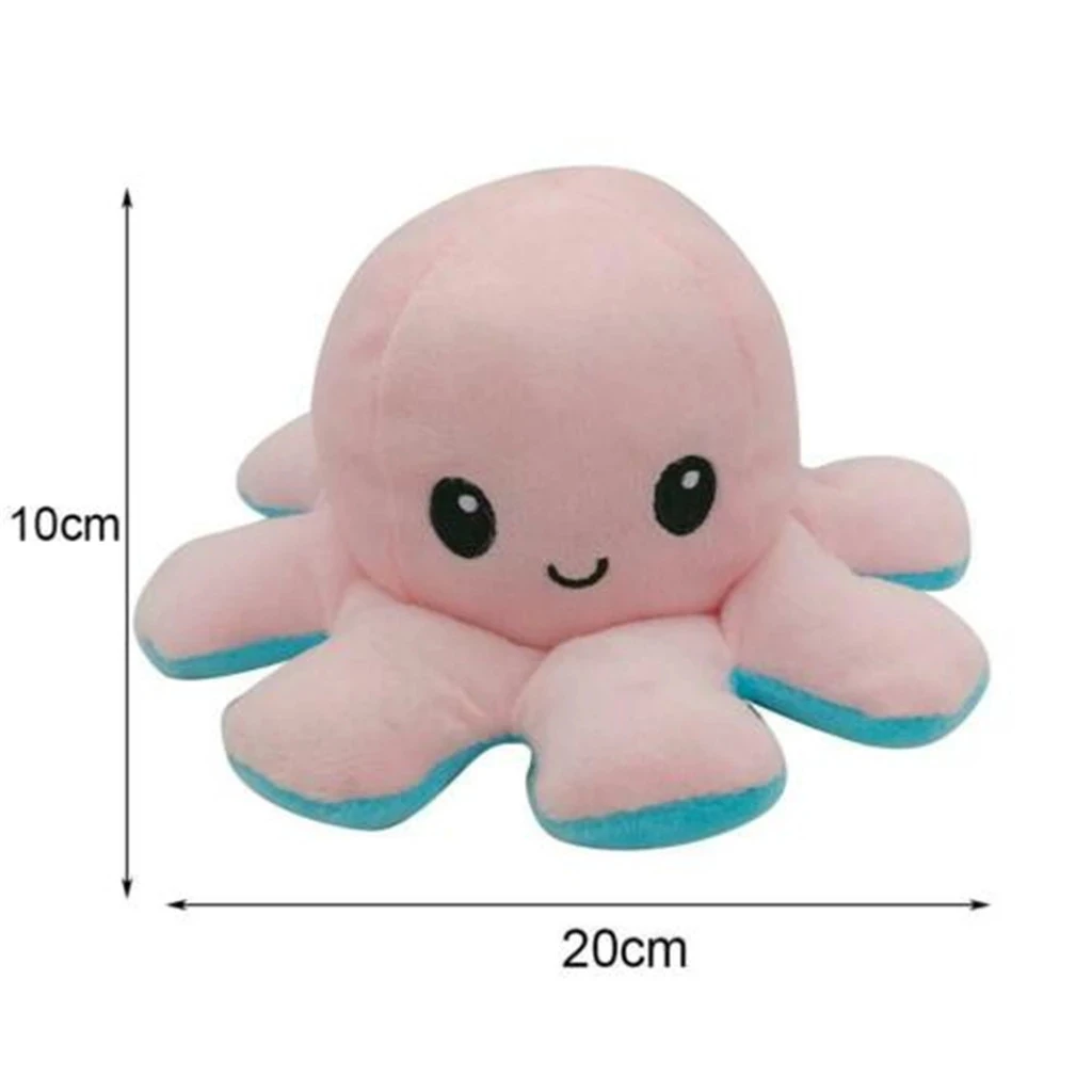 Casual double-sided Desktop pulpo llavero stuffed cuddly Office Gift Toy Pop Reversib Sensory Octopus | Тематическая одежда и