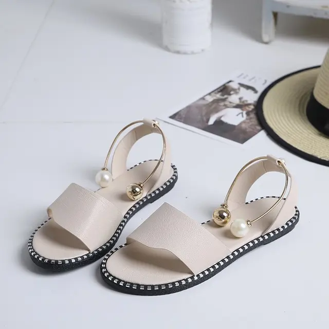 HOKSVZY 2019 Sandals Flip Flops New Summer Fashion Rome Slip On Breathable Non slip Shoes Woman HOKSVZY 2019 Sandals Flip Flops New Summer Fashion Rome Slip-On Breathable Non-slip Shoes Woman Slides Solid DFGD-A12
