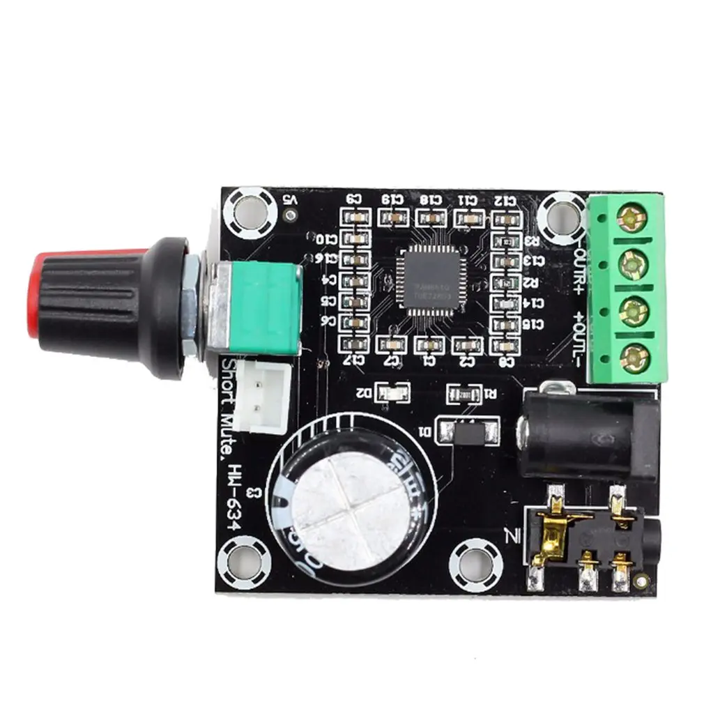 

Pam8610 Dual Channel 12V Hd Power Amplifier Board Pure Digital Power Amplifier 15W*2 High Power Amplifier Module