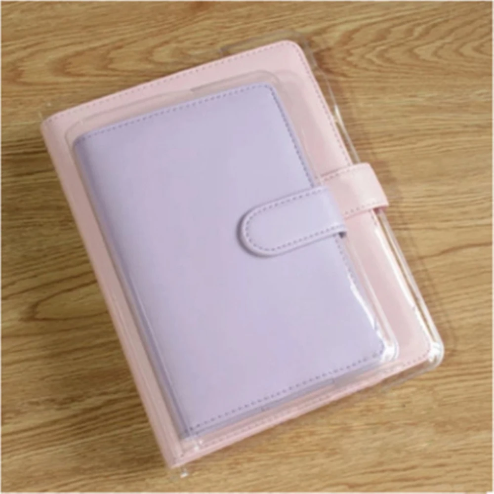 A5/A6 claro cubierta de PVC para Macaron chaqueta de libro cubierta de cuero funda protectora de ordenador portátil película