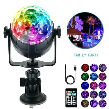 

Ball Stage light Lamp USB KTV Bar 5W Sound Disco DJ Interior Weddings Birthday