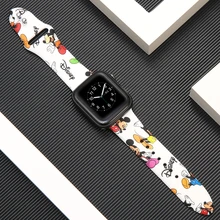 Silcone Ремешок для Apple watch 4 44 мм 40 мм ремешок для часов iwatch 3 2 1 узор спортивный браслет на запястье 42 мм 38 мм аксессуары
