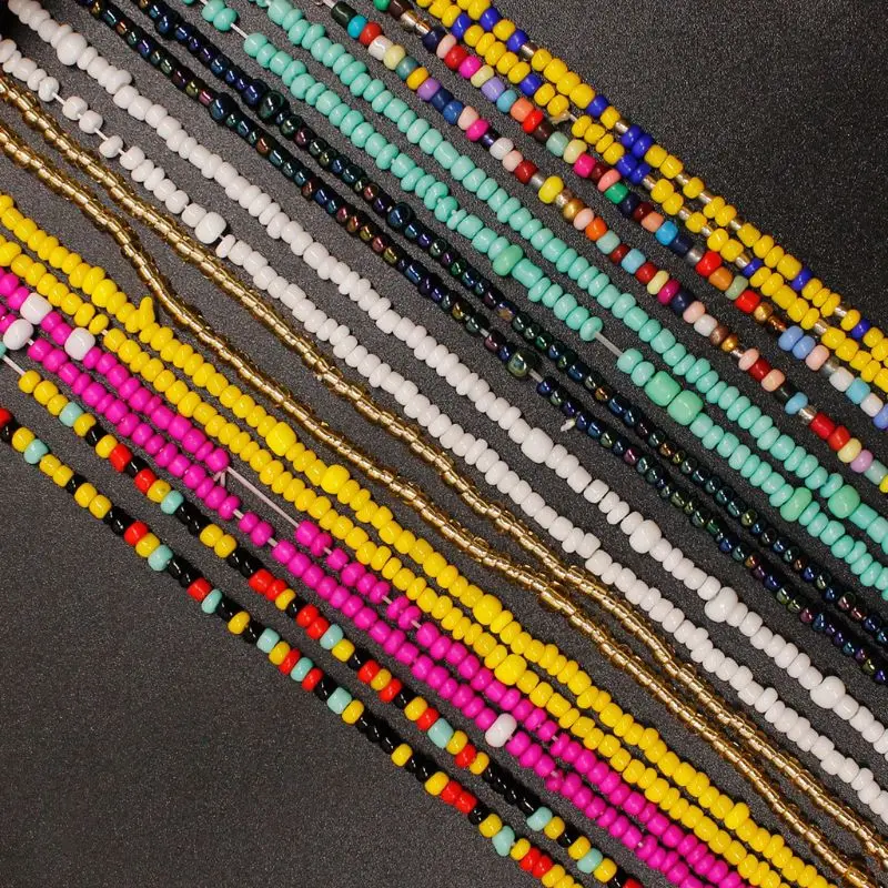 9 цветов Многослойные эластичные браслеты из бисера для живота, поясная цепочка, ювелирные изделия для тела, Новинка