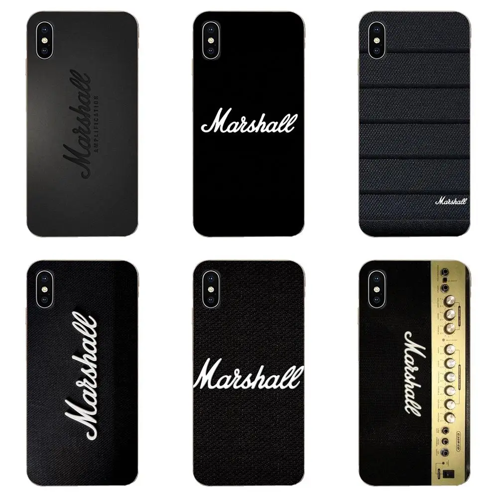 Для Motorola Moto G G2 G3 G4 G5 G6 G7 Plus ТПУ прозрачный чехол Marshall Электрический усилитель для