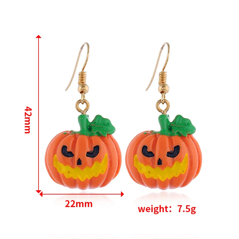 Модные серьги серии Хэллоуин призрак мультфильм спрей Простой ветер| |