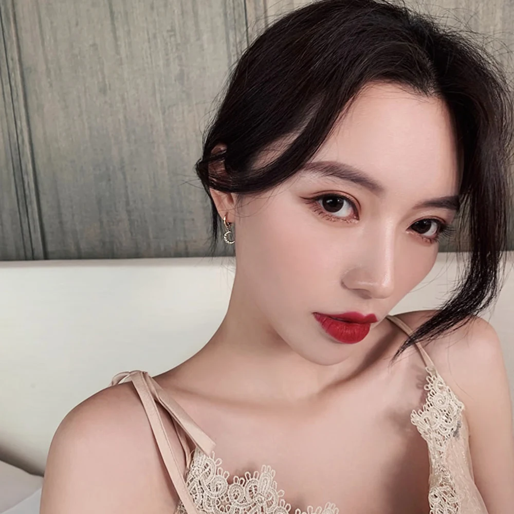 New Arrival Fashion Women Dangle Earrings Classic Geometric Asymmetric Earrings Of Star And Moon Female Korean Jewelry