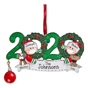 

4 Christmas Family Pendant Pendants DIY Name Blessings Resin Pendant