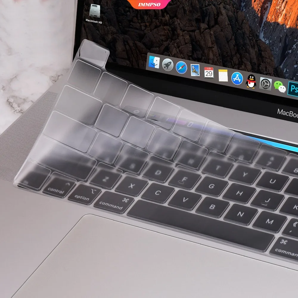 Защитный чехол для клавиатуры Macbook Air 13 Pro Прозрачная силиконовая пленка дюймов AIR