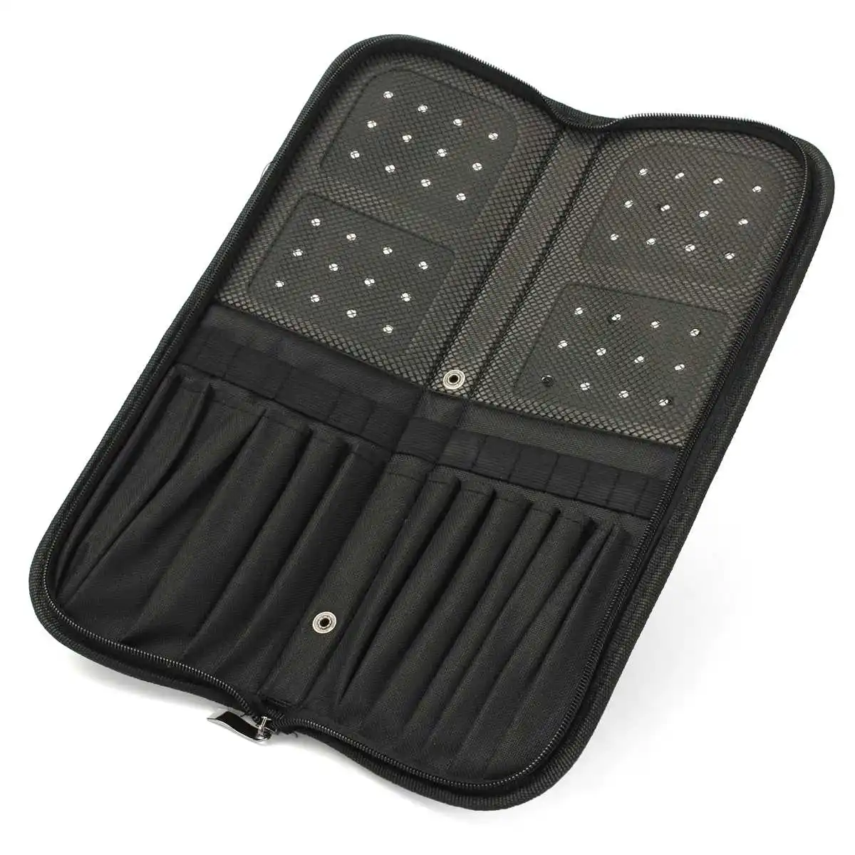 

13 Slots Canvas Oil Watercolor Paint Brushes Storage Bag Case Gouache Brushes Holder Organizer Drawing Storage Tools Black