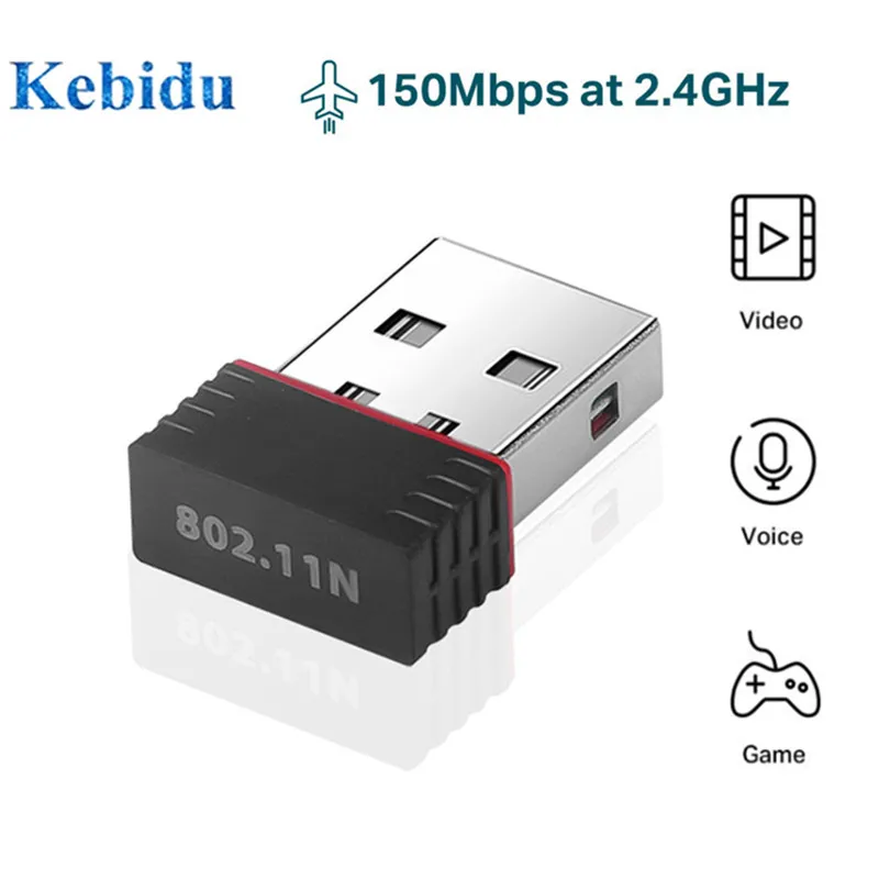 Сетевая карта USB 2 0 Wi-Fi 150 Мбит/с 802 11 ngb RTL8188 | Компьютеры и офис