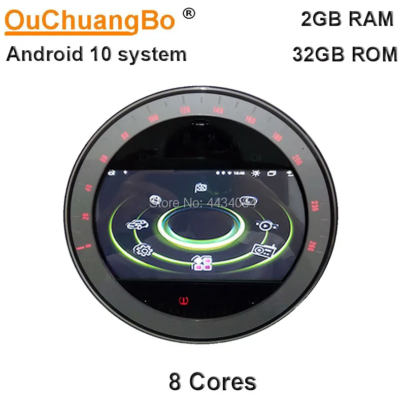 Ouchuangbo 4G Android 10 Radio samochodowe GPS Audio Stereo dla Mini Clubman One S R55 R56 R57 R58 Sliver 2007-2010 z 32GB 8 rdzeń