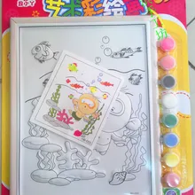 Большое количество арт Цвет живопись стерео Цвет декор картины маслом развивающая игрушка Hand-made