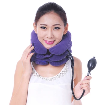 

Inflatable Air Cervical Neck Traction Collar Posture Corrector Massage Relaxation Pain Relief Neck Stretcher Pillow Health Care