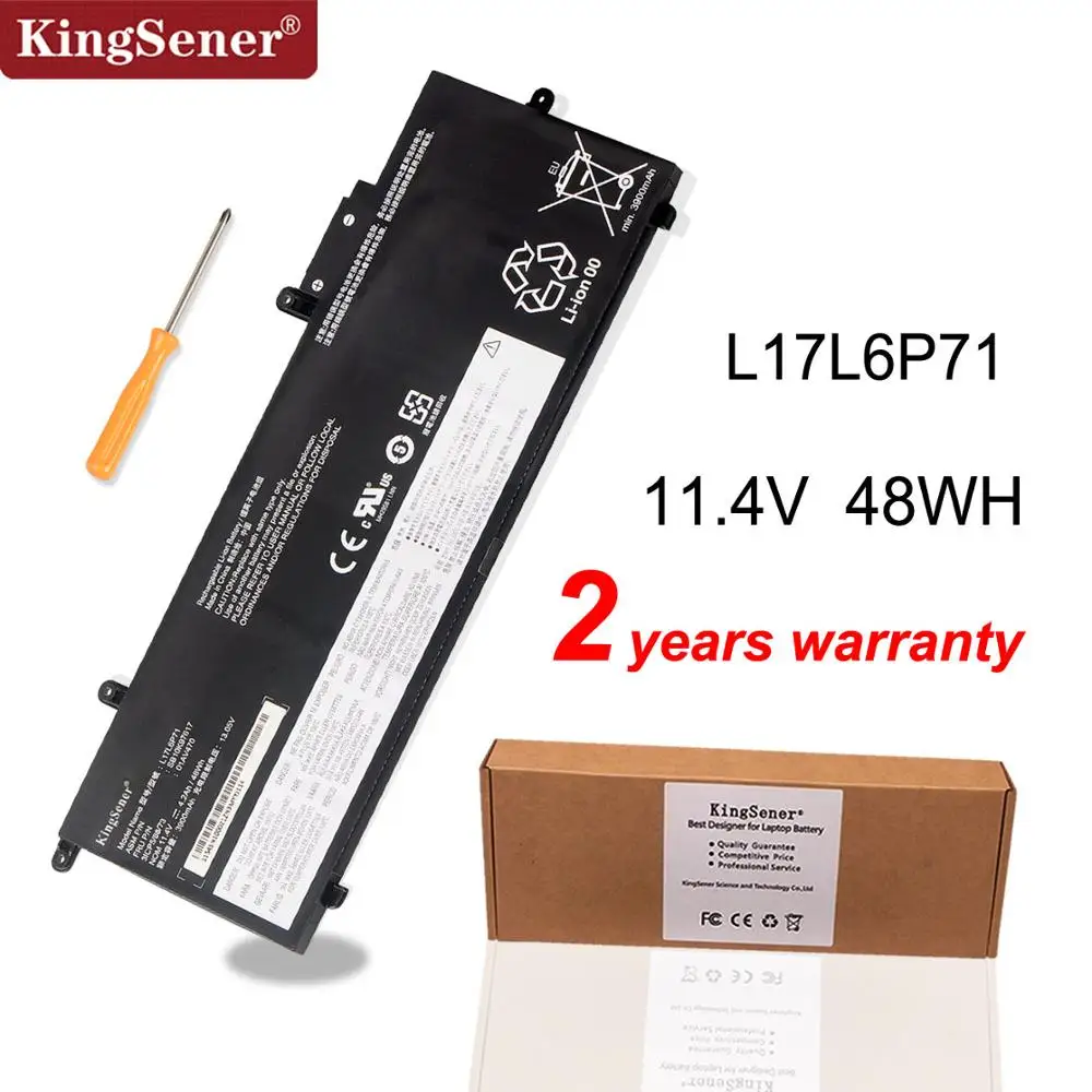 Kingsener-bateria para Lenovo Thinkpad Série X280 L17l6p71l17m6p71 L17c6p71 01av470 01av471 01av472 Sb10k97617 11.4v 48wh