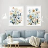 Modern Watercolor Ink Flowers Leaves Canvas Painting Wall Art Picture Poster and Prints for Kitchen Living Room Home Decoration ► Photo 2/6