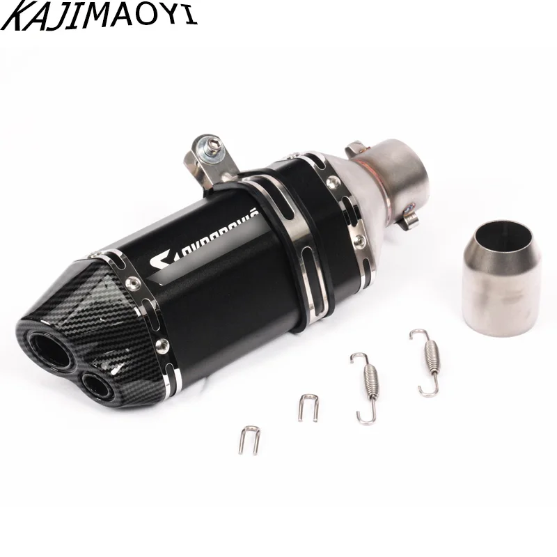 36-51 мм Универсальный мотоцикл Akrapovic выхлопная Модифицированная глушитель труба скутер питбайк Dirt MotocrossSuitable для большинства мотоциклов