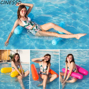 

Water hammock recliner inflatable floating Swimming Mattress sea swimming ring Pool Party Toy lounge bed for swimming