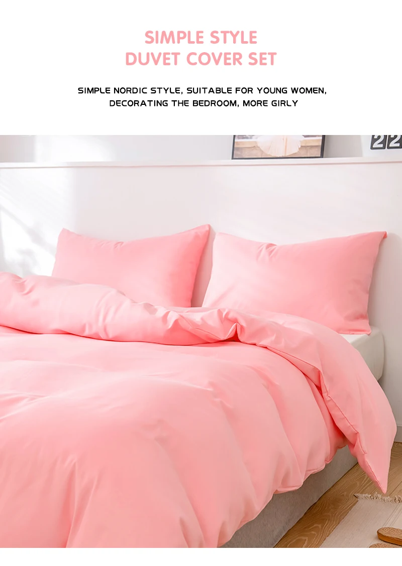 Kawaii Bedding Set Soft Quilt Duvet Cover Pillowcase 2 3pieces 2 People Pink Twin King 2x240 Bedding Sets Aliexpress