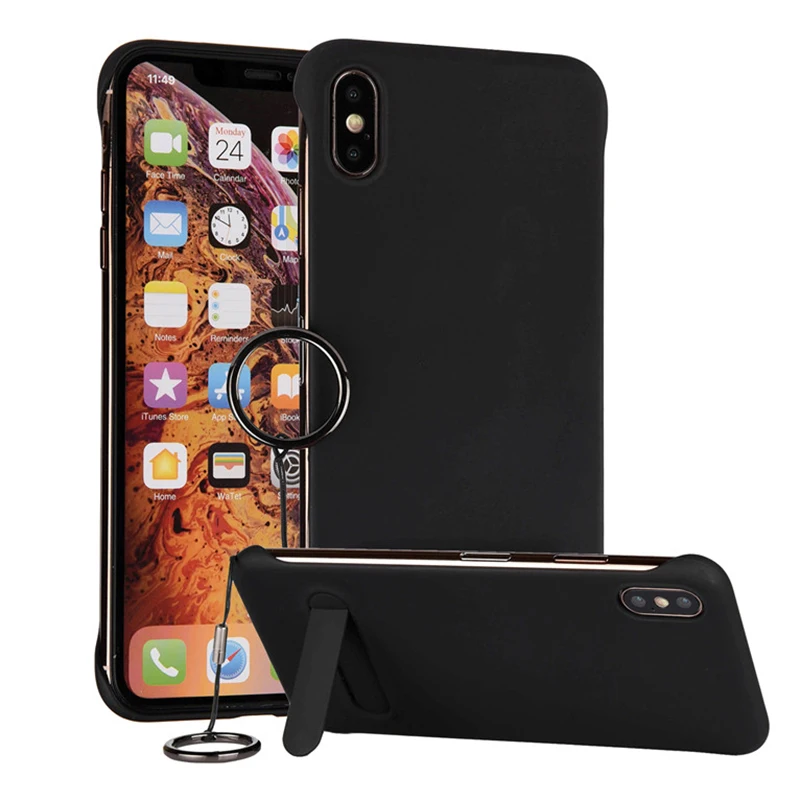

Candy Color Holder Case For iphone 7 8 Plus XS Max X XS XR Colorful Half-Warpped Pc hard Protect Case For iphone XS Max XR X XS