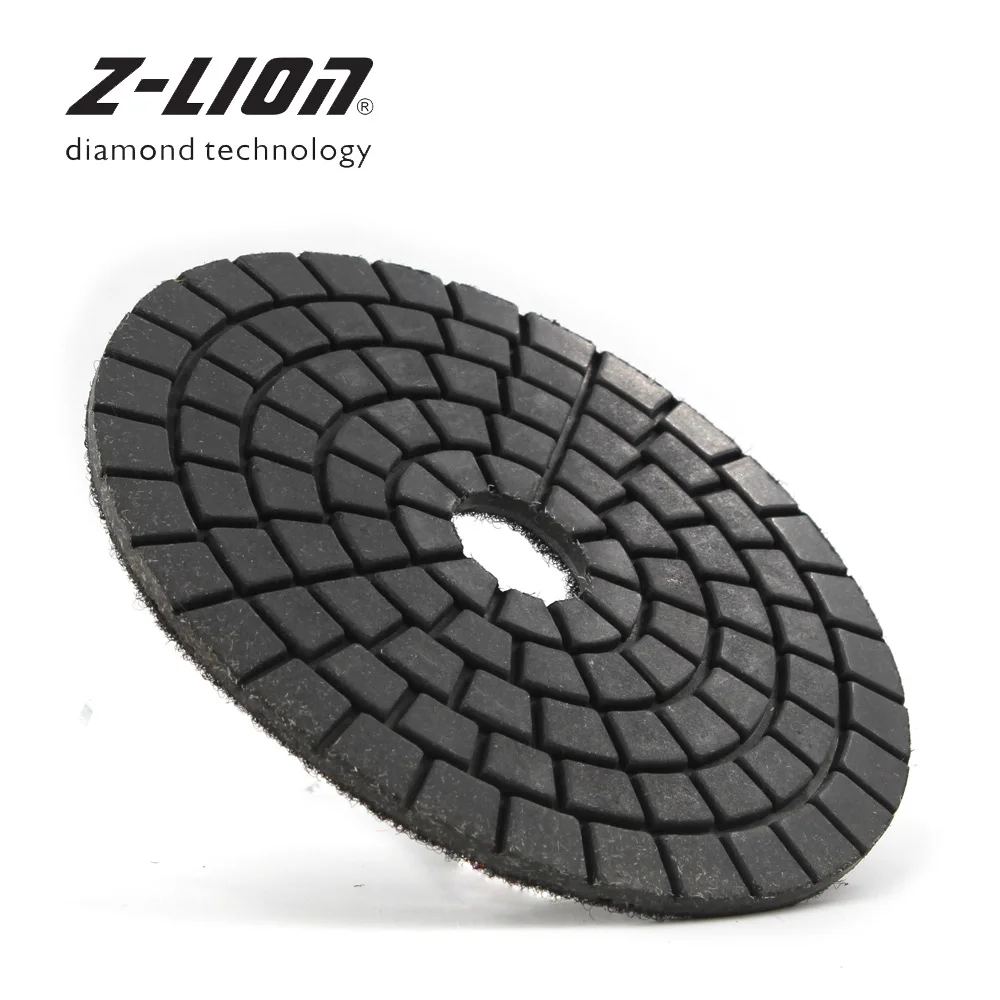 Zleap 125mm Black Buffing Pad Last Step Diamond Polishing Disc Wet Use