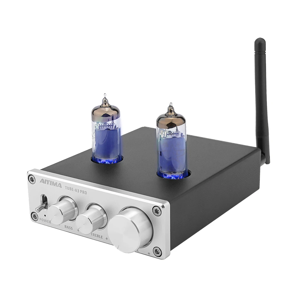 AIYIMA Vacuum Tube Amplifier Preamplifier Bluetooth 5.0 Bile Pre AMP Vacuum Tube Preamp With Treble Bass Tone Adjustment 2 channel amplifier Audio Amplifier Boards