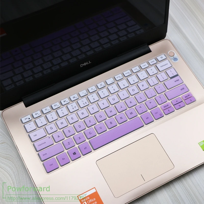 fadepurple Для Dell Latitude 3300 3301 Dell Inspiron 14 5490 7490 7391 5498 5493 5493 5498 ноутбук клавиатура защитная крышка - Цвет: fadepurple
