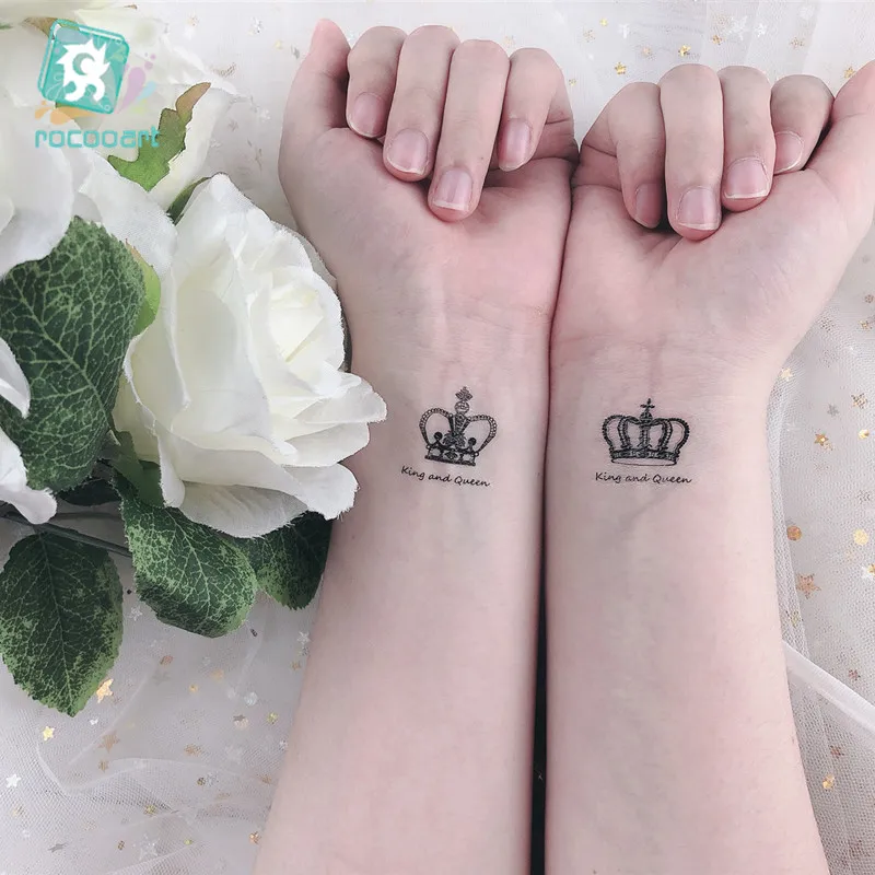 Matching King and Queen of Hearts Temporary Tattoos - Set of 3+3 – Little  Tattoos