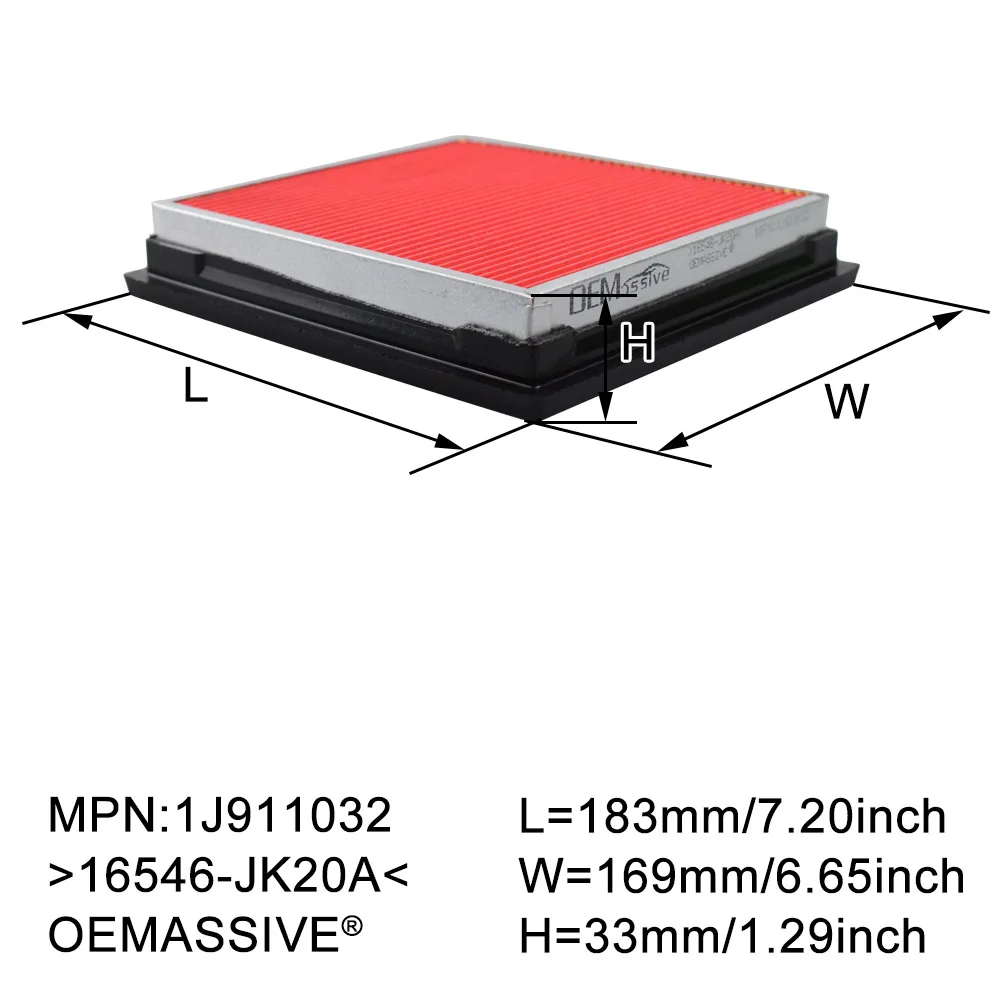 Car Engine Air Filter For INFINITI EX35 G35 G37 Q60 QX50 EX37 G25 Q40