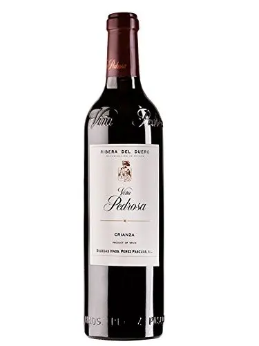 Red wine vineyard Pedrosa, aged 2016, D.O Duero's riverbank, Castile and Lion, free from Spain, red wine afbeelding