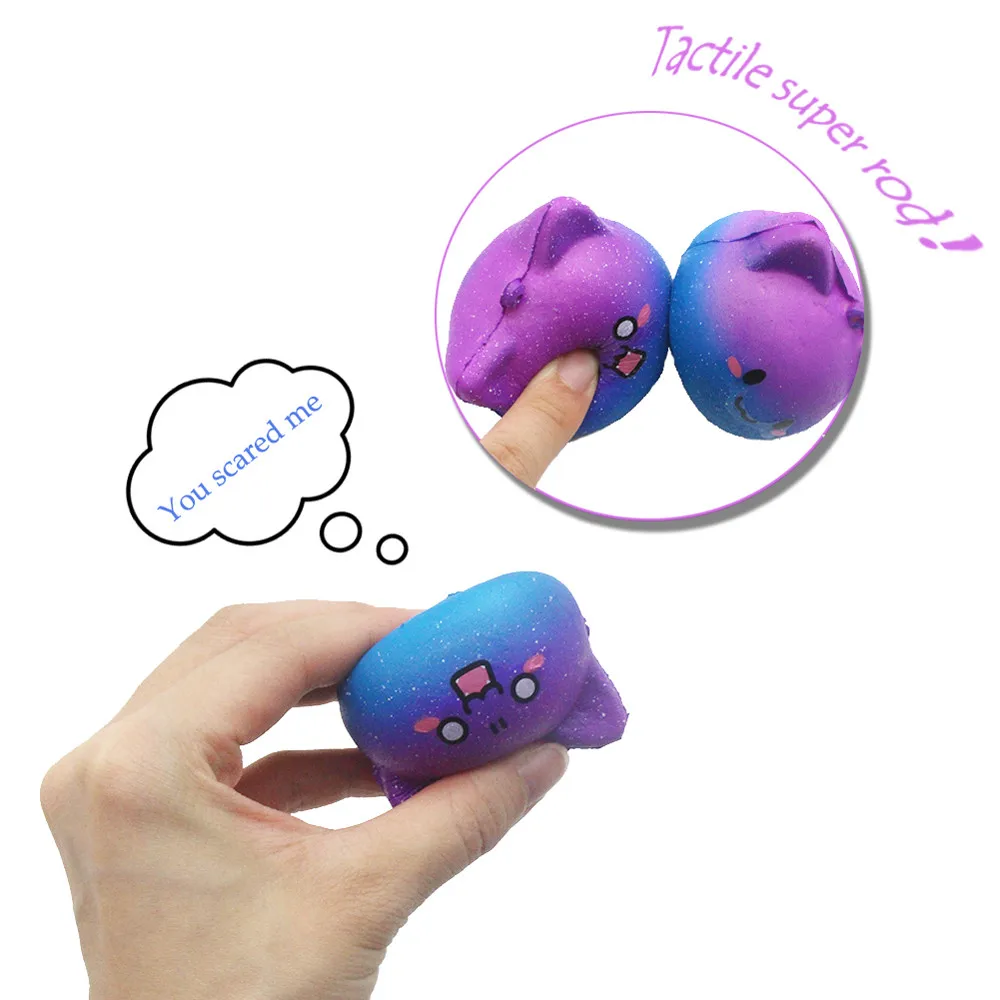 Squishies Galaxy хлеб медленно поднимающийся мультфильм крем Ароматические игрушки для снятия стресса Звездный хлеб декомпрессионная игрушка медленное восстановление Pu игрушка