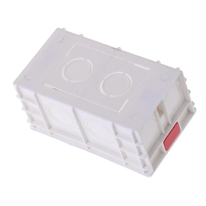118 мм X 72 мм Стандартный ПВХ распределительная коробка настенное крепление кассеты для переключателя гнездо основания