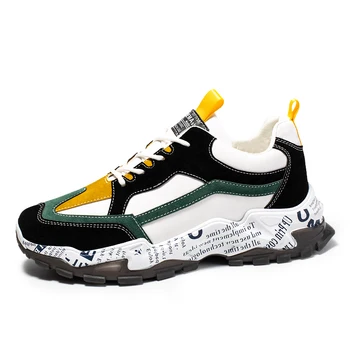 

Fashion Men Casual Shoes 2020 brand sneakers men Lightweight Lace-up Walking Sneakers trainer Male FootwearY1818