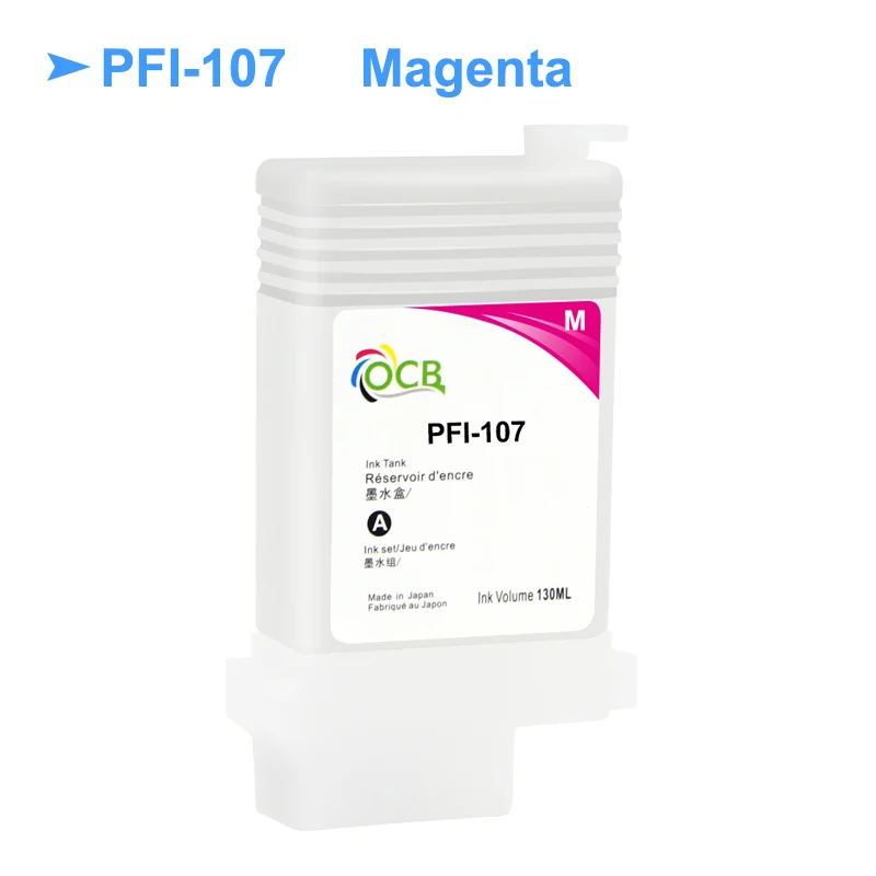 PFI 107 PFI107 многоразовый чернильный картридж без чипов для принтера Canon iPF670 iPF680 iPF685