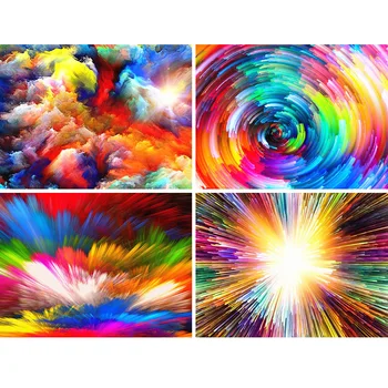 

New Arrival 5D Diamond Painting Colorful Flowers Cross Stitch Full Drill Square Embroidery Mosaic Art Picture Home Decoration