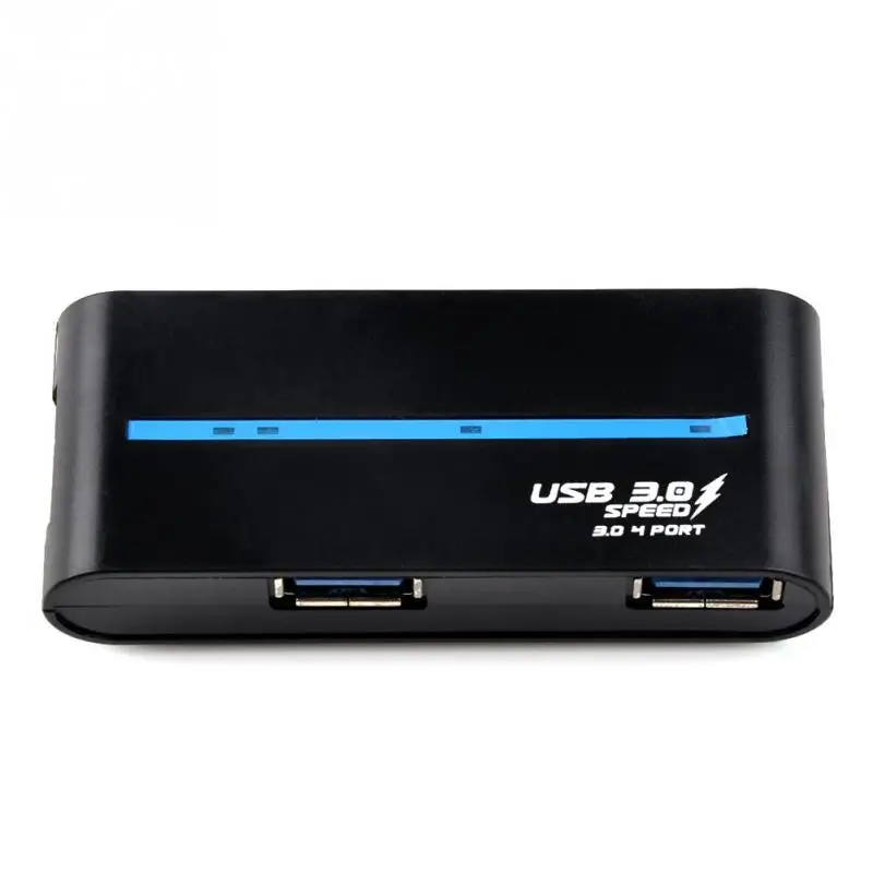4 порта USB3.0 концентратор 5 Гбит высокоскоростной портативный USB 3,0 концентратор адаптер разъем сплиттер для ноутбука ПК планшета