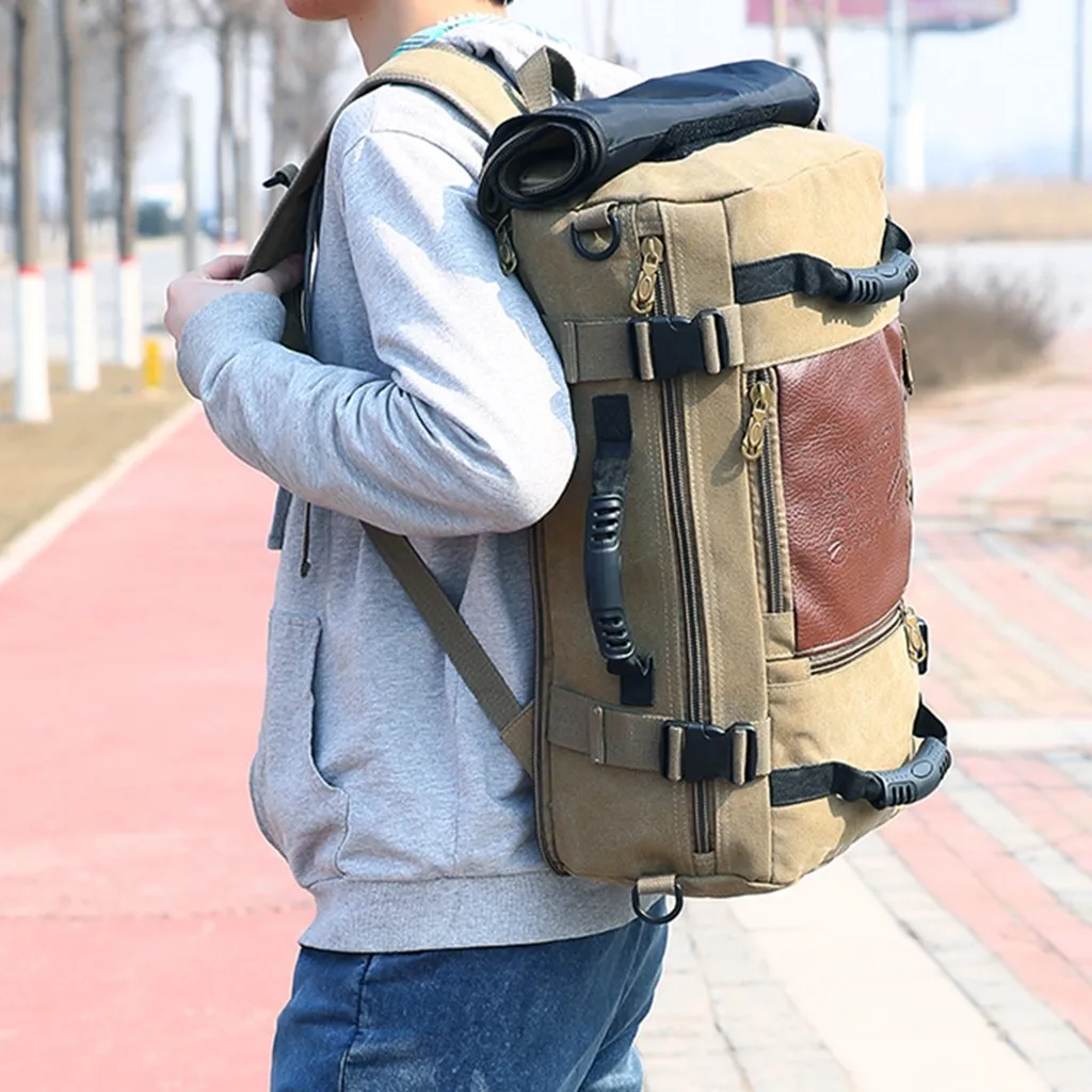 Mochila, холщовая дорожная сумка для мужчин, большая вместительность, мужской ручной Багаж, дорожная сумка, модный рюкзак для путешествий